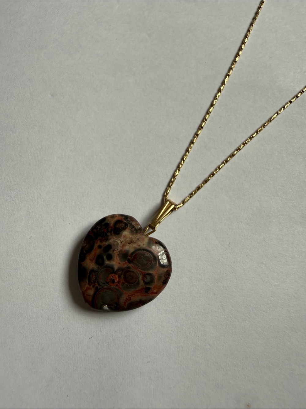 Brown Heart Jasper Pendant